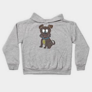 Squiggle Puppy Kids Hoodie